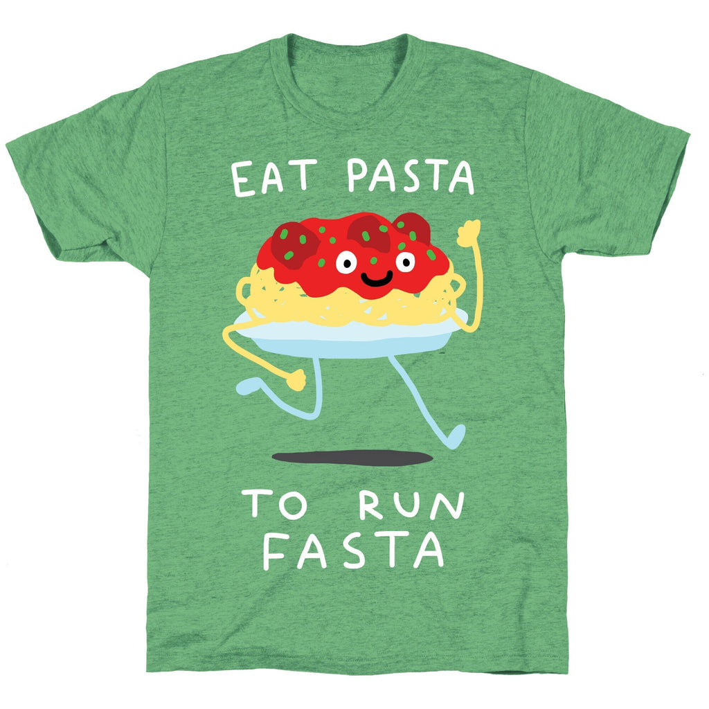 Eat Pasta To Run Fasta Unisex Triblend Tee Hoodie, Sweatshirt | CoreVibeTees.com (Image 2)