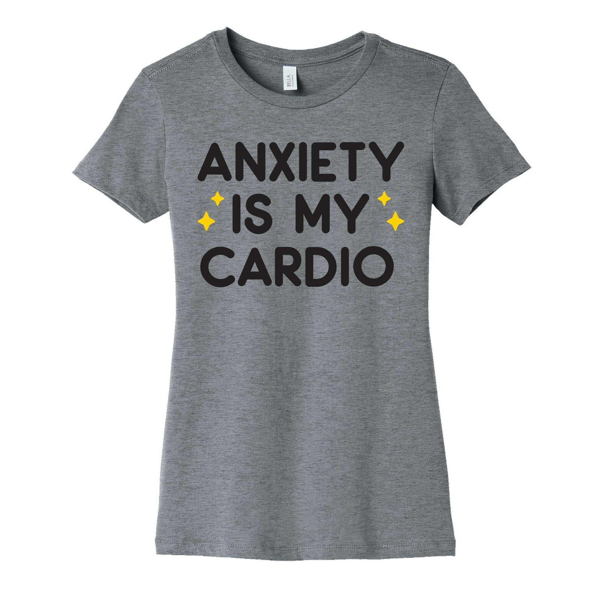 Anxiety Is My Cardio Women's Cotton Tee Hoodie, Sweatshirt | CoreVibeTees.com (Image 2)