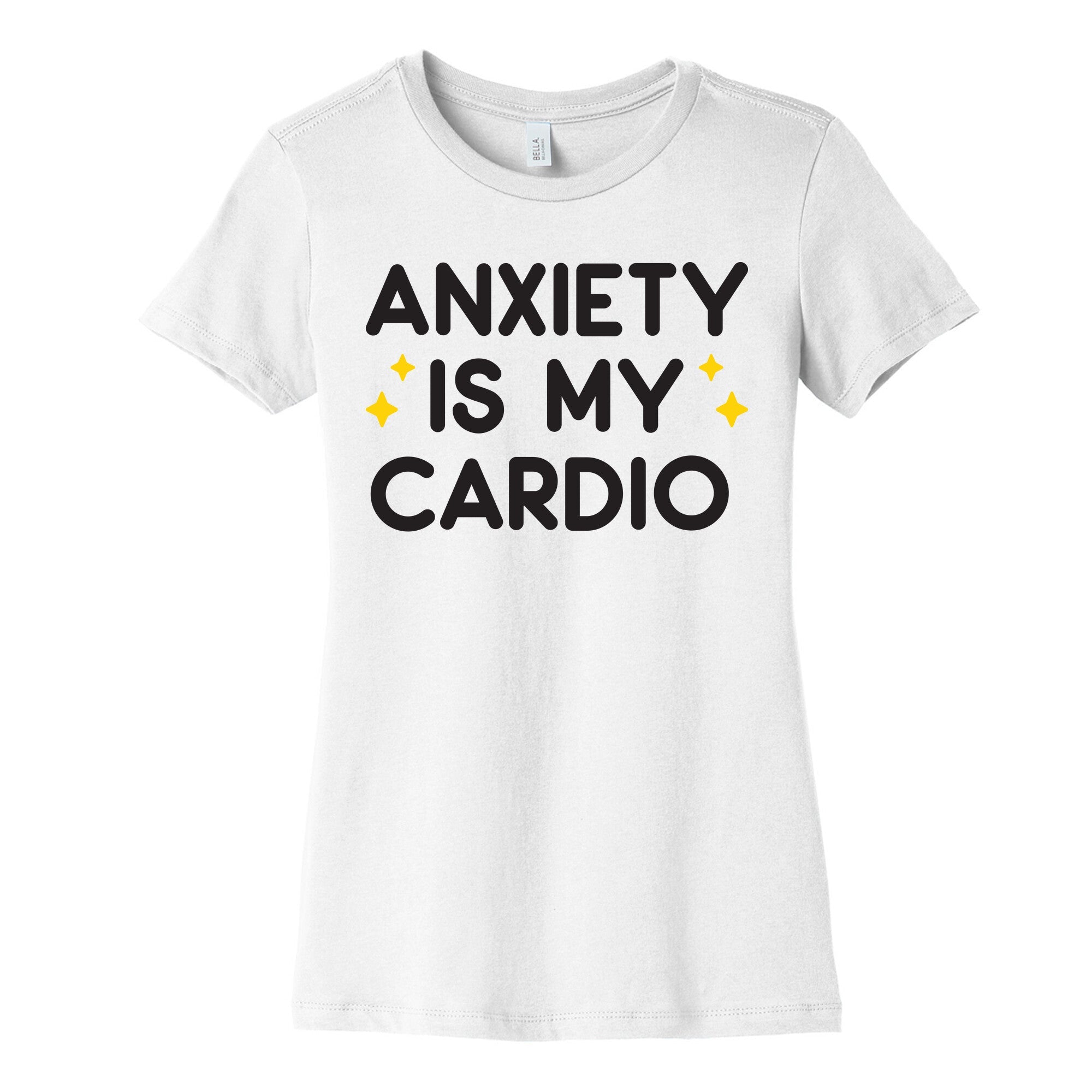 Anxiety Is My Cardio Women's Cotton Tee Hoodie, Sweatshirt | CoreVibeTees.com (Image 4)