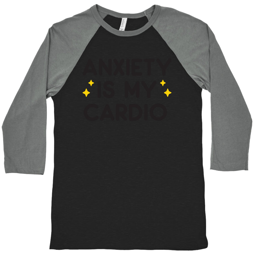 Anxiety Is My Cardio Baseball Tee Hoodie, Sweatshirt | CoreVibeTees.com (Image 3)