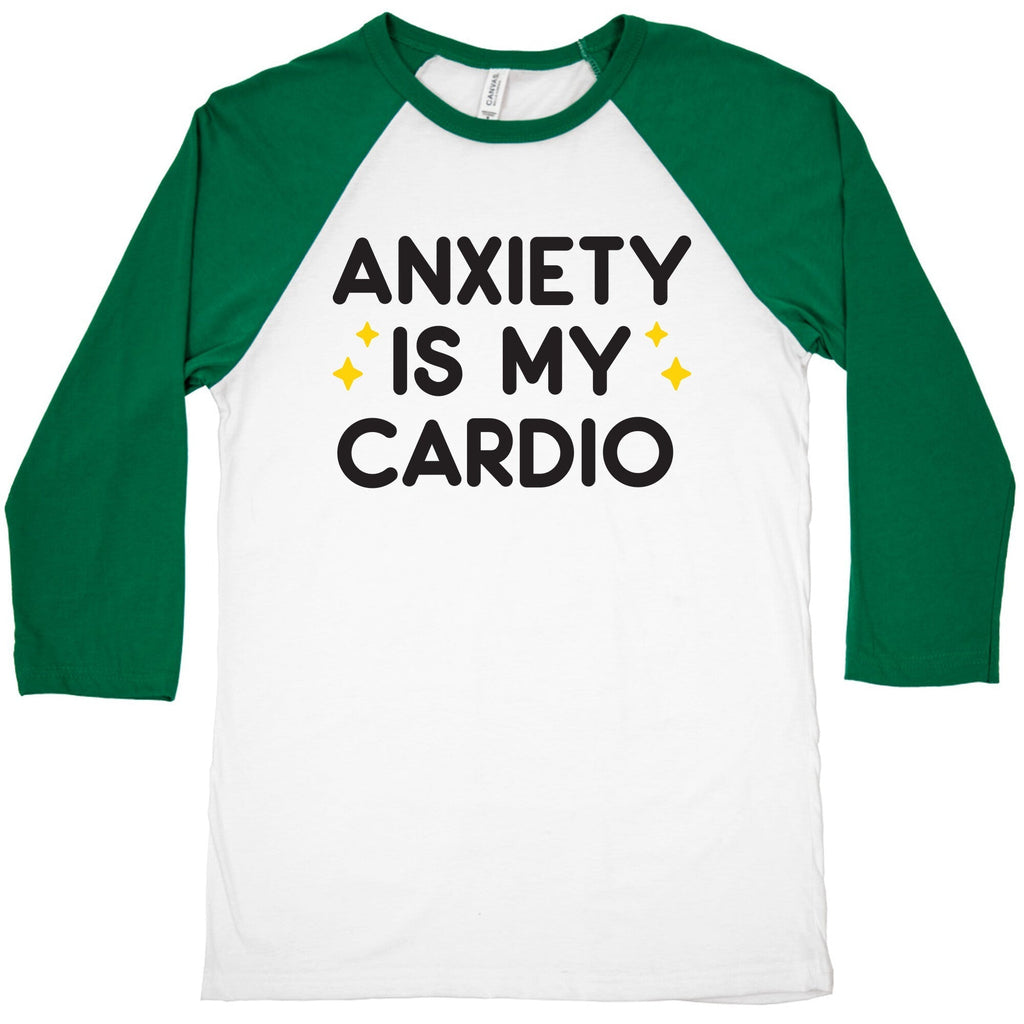 Anxiety Is My Cardio Baseball Tee Hoodie, Sweatshirt | CoreVibeTees.com (Image 2)