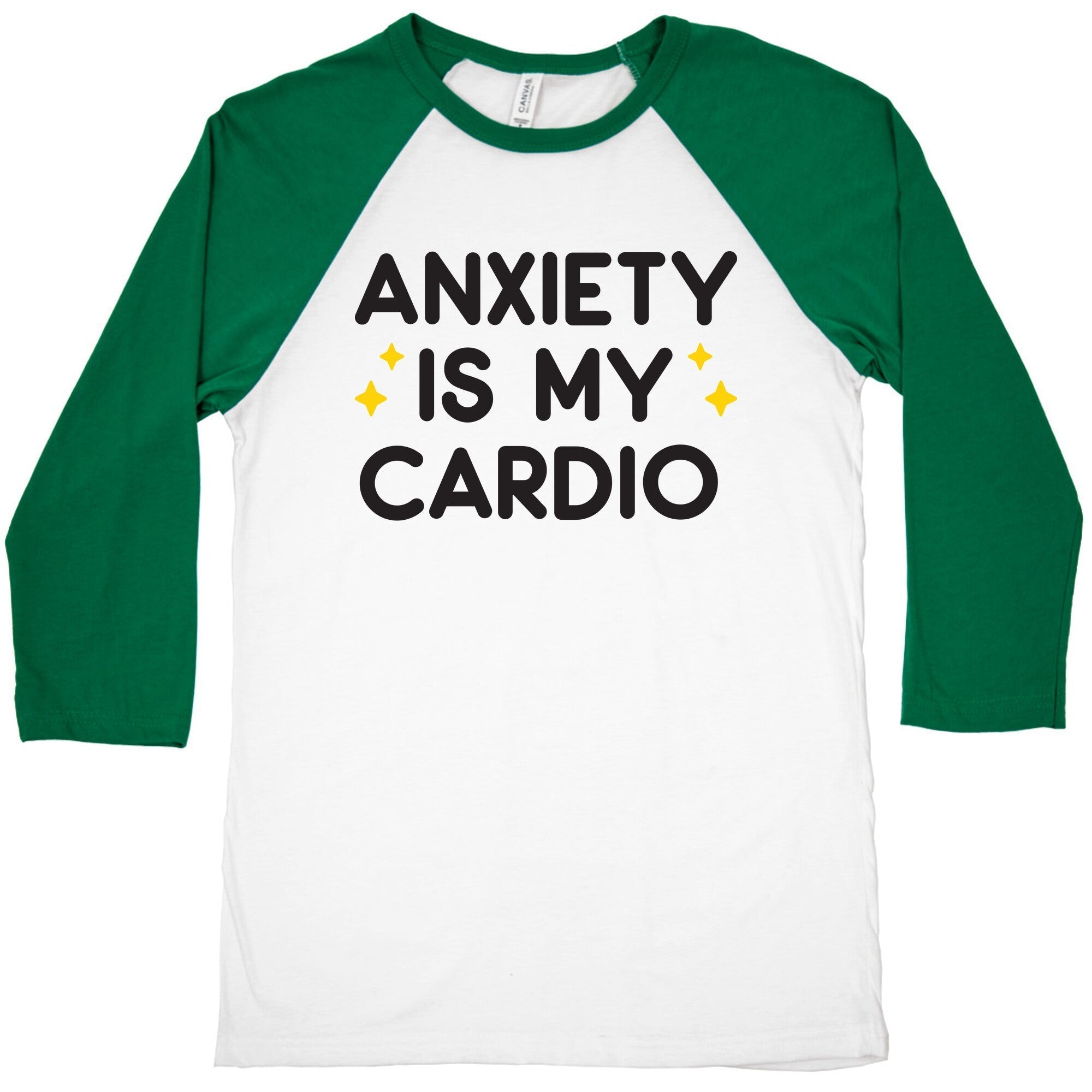 Anxiety Is My Cardio Baseball Tee Hoodie, Sweatshirt | CoreVibeTees.com (Image 2)