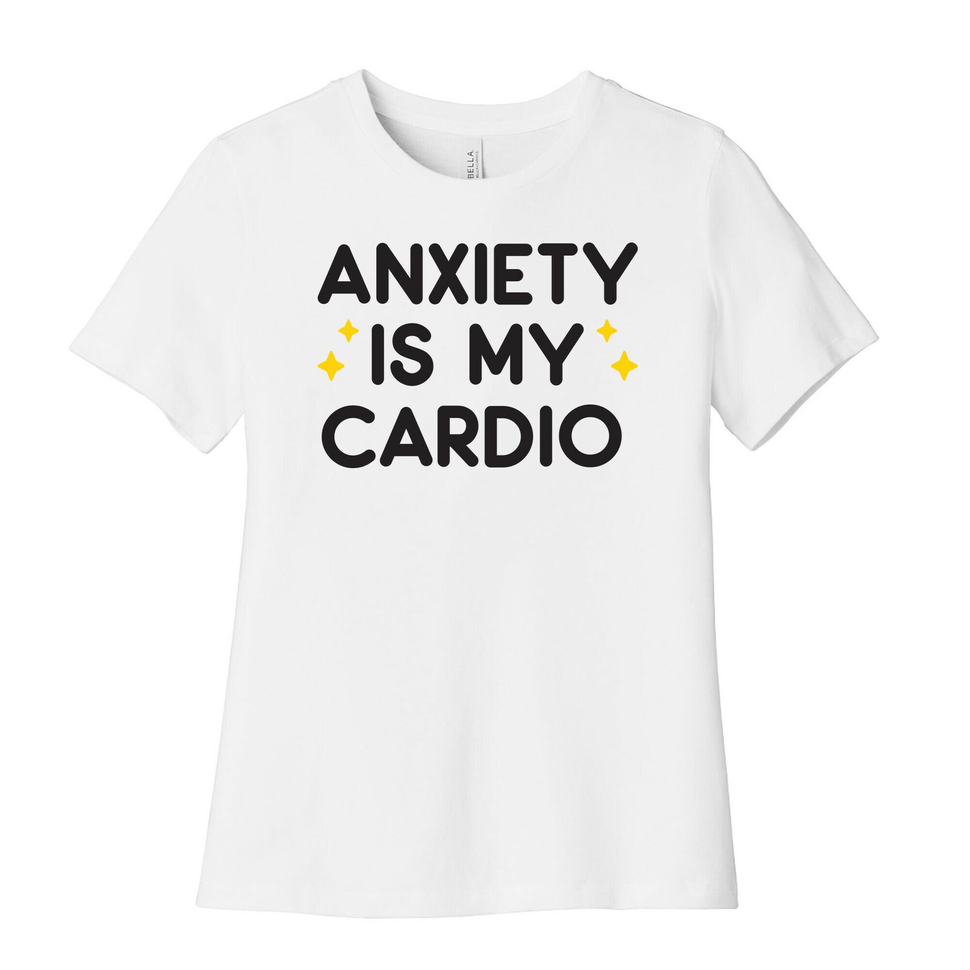 Anxiety Is My Cardio Women's Cotton Tee Hoodie, Sweatshirt | CoreVibeTees.com (Image 1)