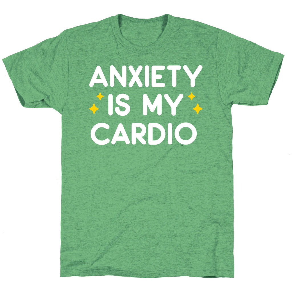 Anxiety Is My Cardio Unisex Triblend Tee Hoodie, Sweatshirt | CoreVibeTees.com (Image 2)