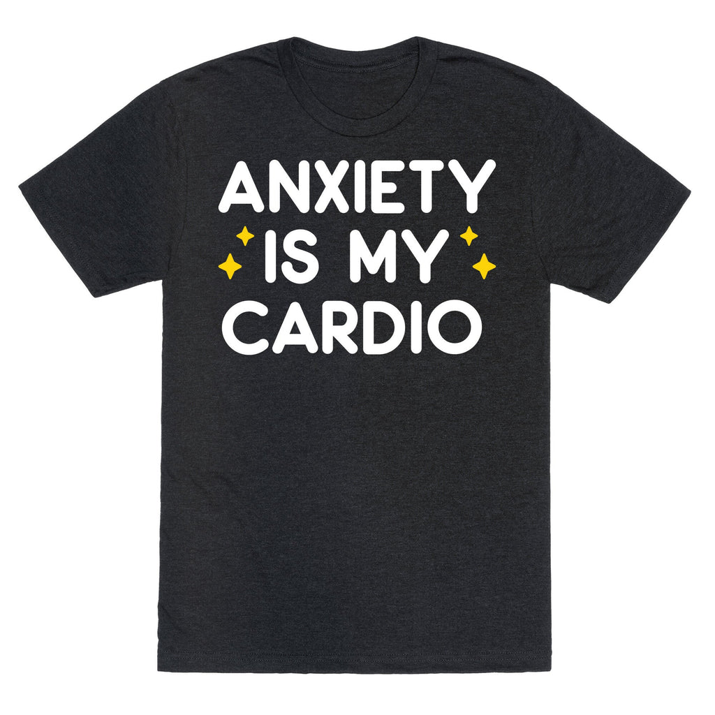 Anxiety Is My Cardio Unisex Triblend Tee Hoodie, Sweatshirt | CoreVibeTees.com (Image 1)