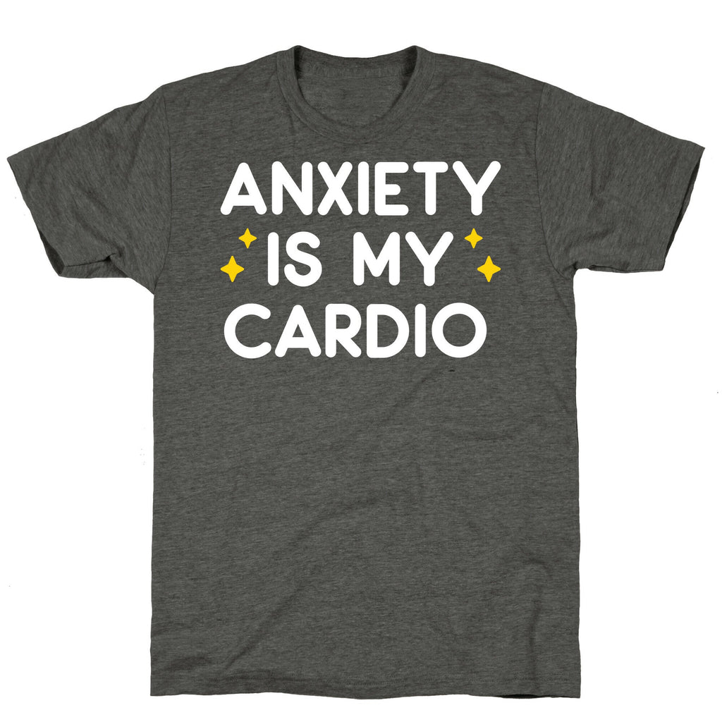 Anxiety Is My Cardio Unisex Triblend Tee Hoodie, Sweatshirt | CoreVibeTees.com (Image 3)