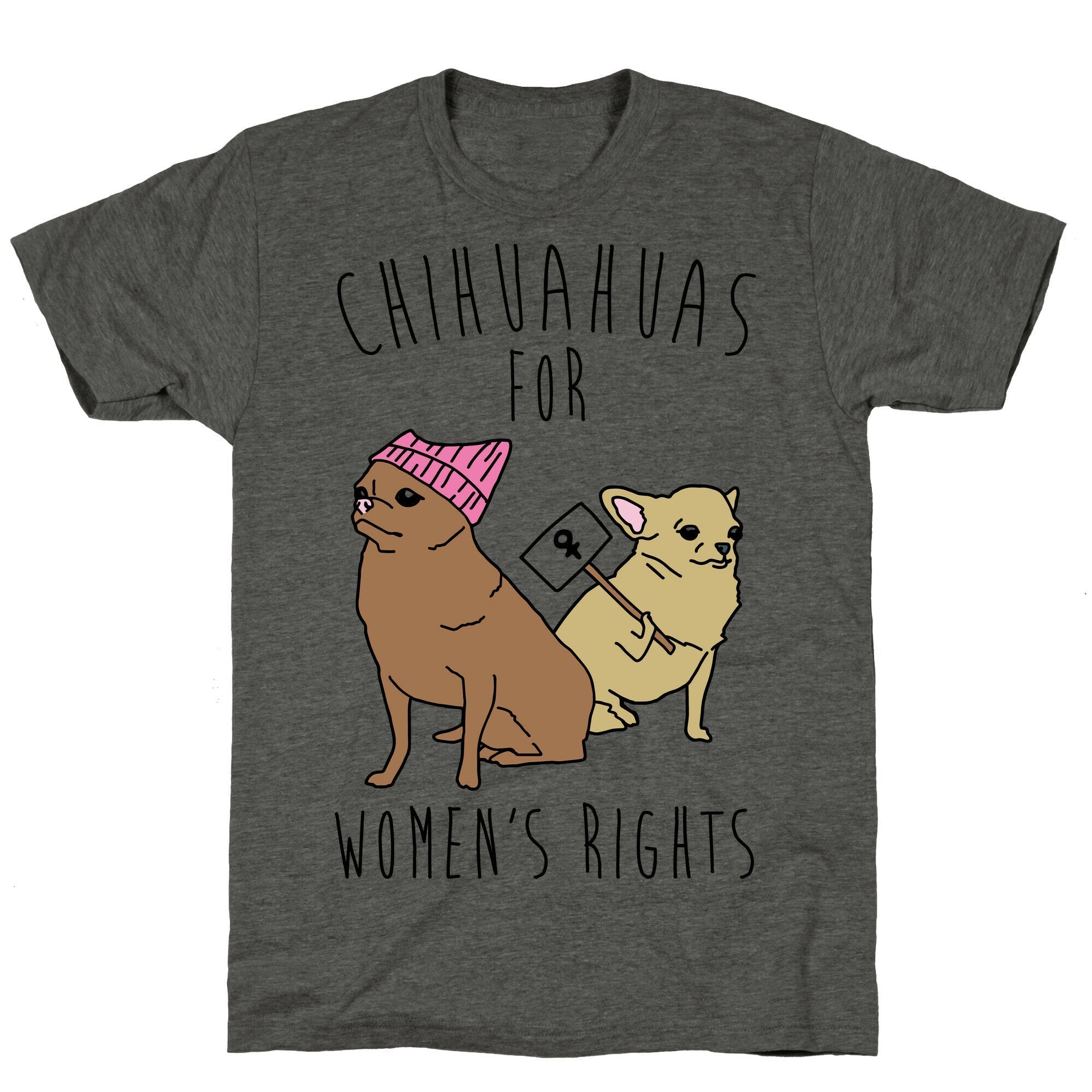 Chihuahuas For Women's Rights  Unisex Triblend Tee Hoodie, Sweatshirt | CoreVibeTees.com (Image 2)