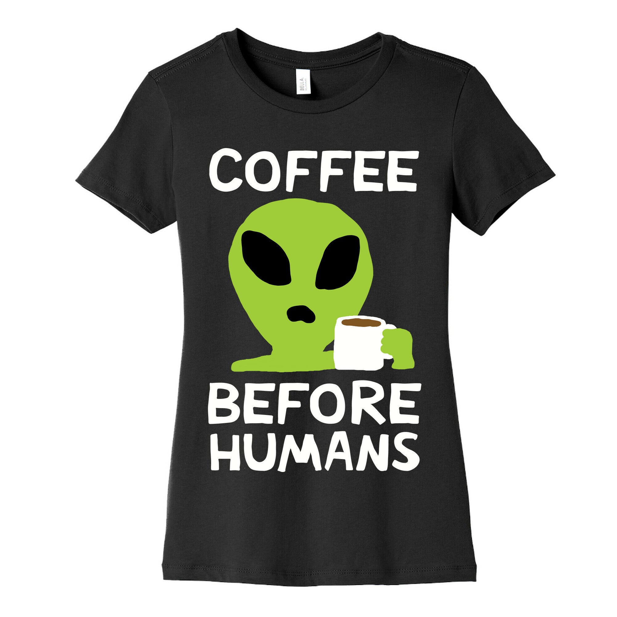 Coffee Before Humans Women's Cotton Tee Hoodie, Sweatshirt | CoreVibeTees.com (Image 5)
