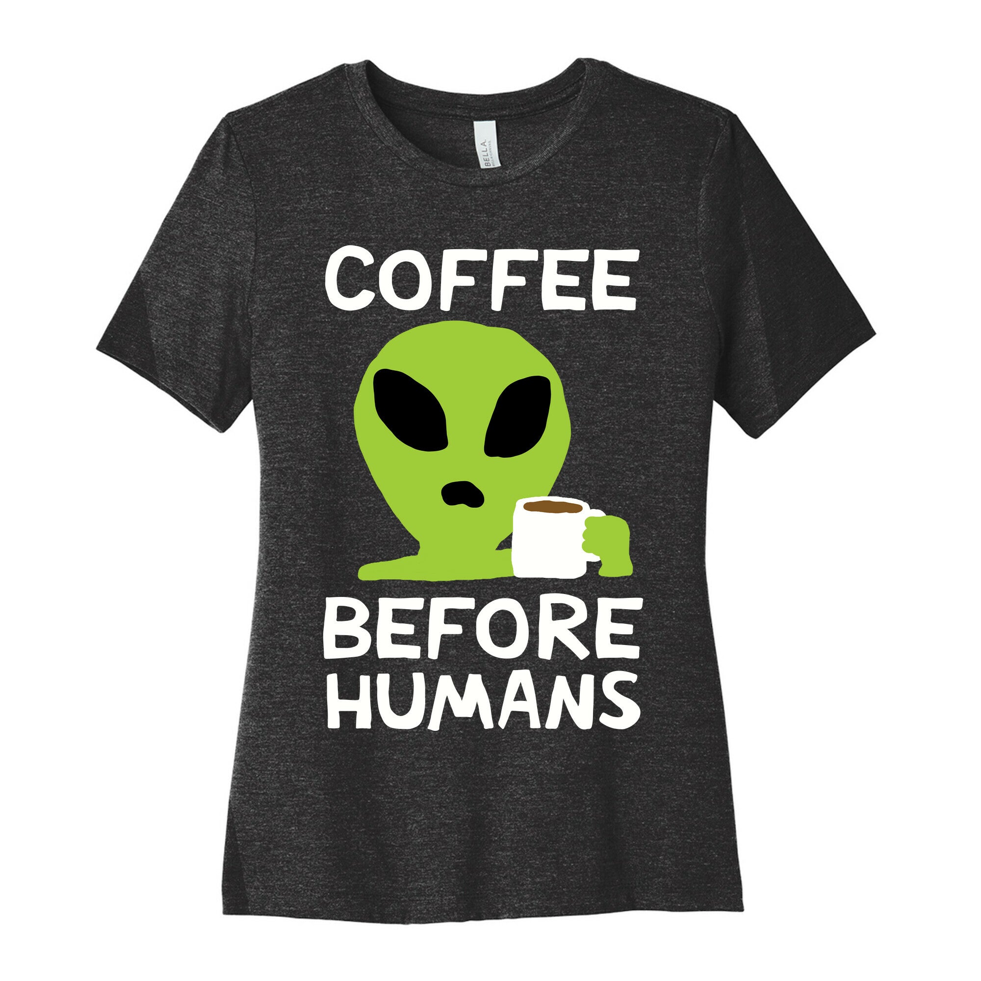 Coffee Before Humans Women's Cotton Tee Hoodie, Sweatshirt | CoreVibeTees.com (Image 1)