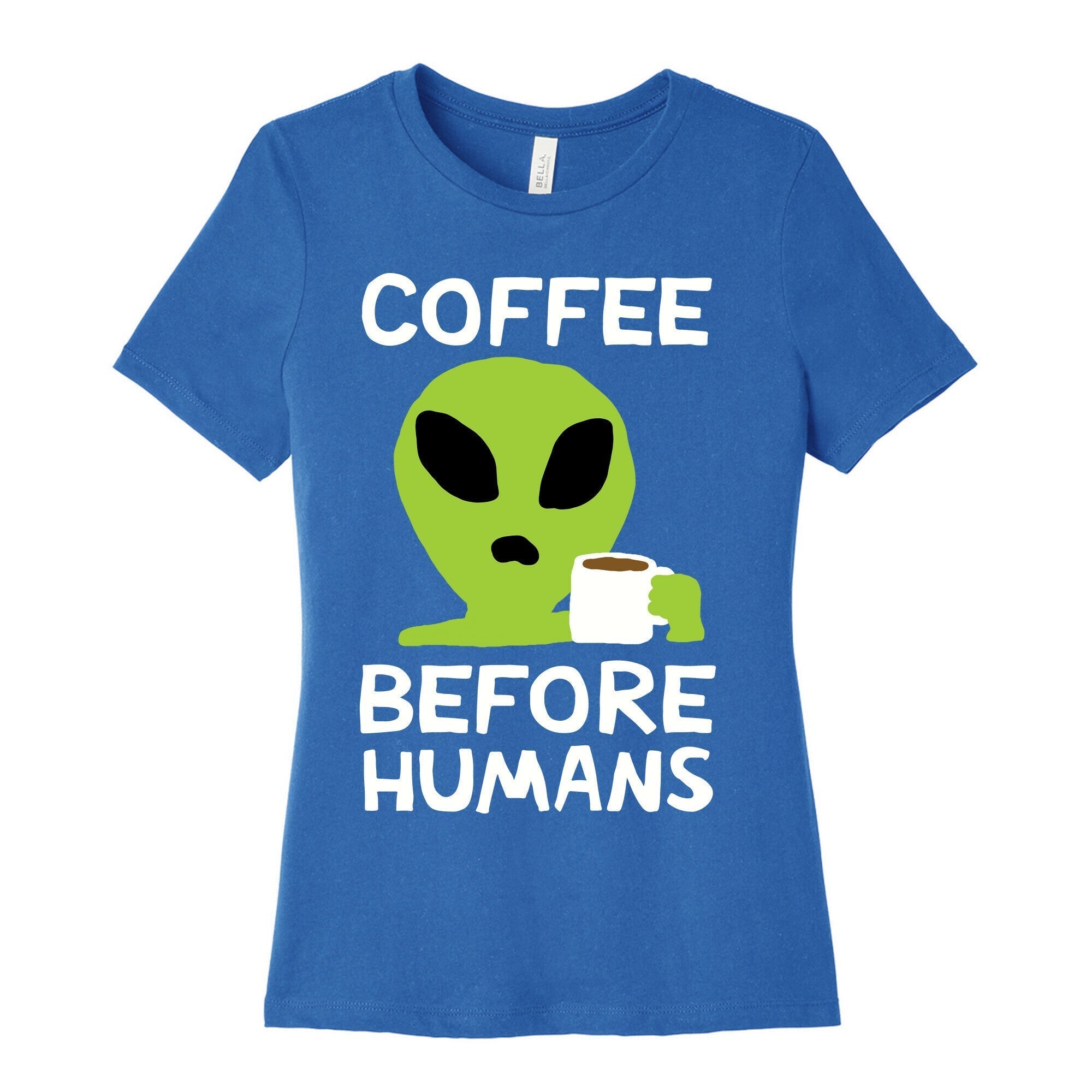 Coffee Before Humans Women's Cotton Tee Hoodie, Sweatshirt | CoreVibeTees.com (Image 3)