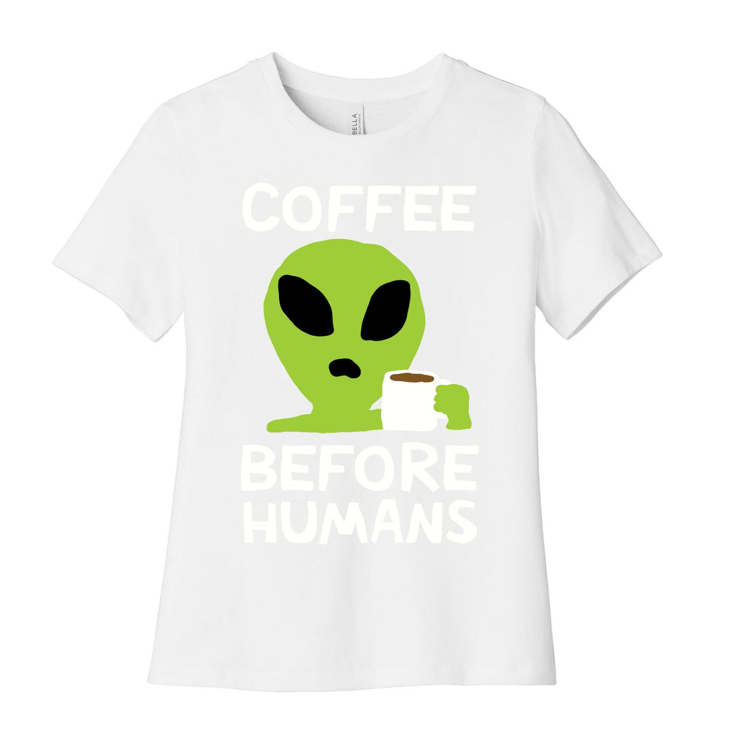 Coffee Before Humans Women's Cotton Tee Hoodie, Sweatshirt | CoreVibeTees.com (Image 4)