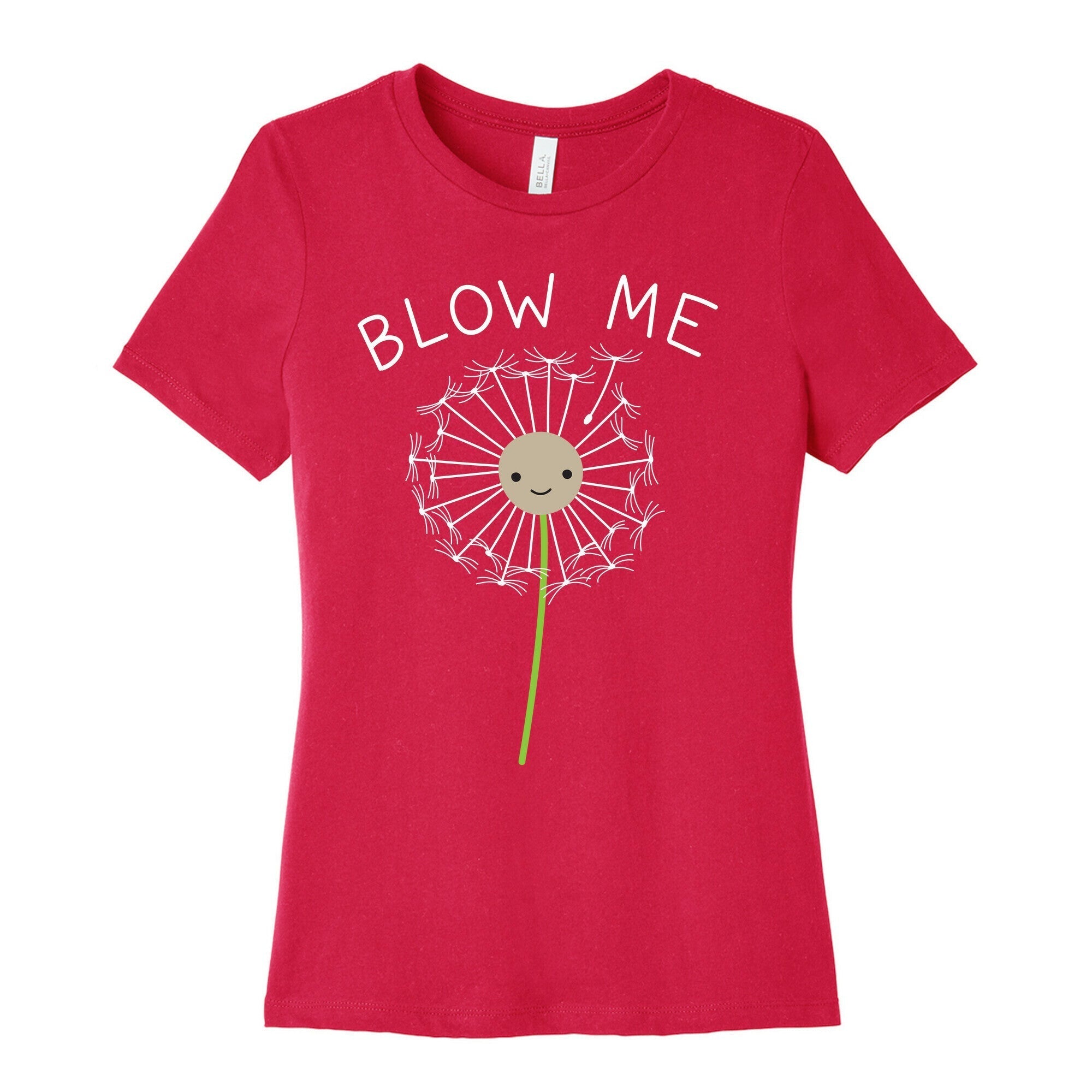 Blow Me Dandelion Women's Cotton Tee Hoodie, Sweatshirt | CoreVibeTees.com (Image 2)