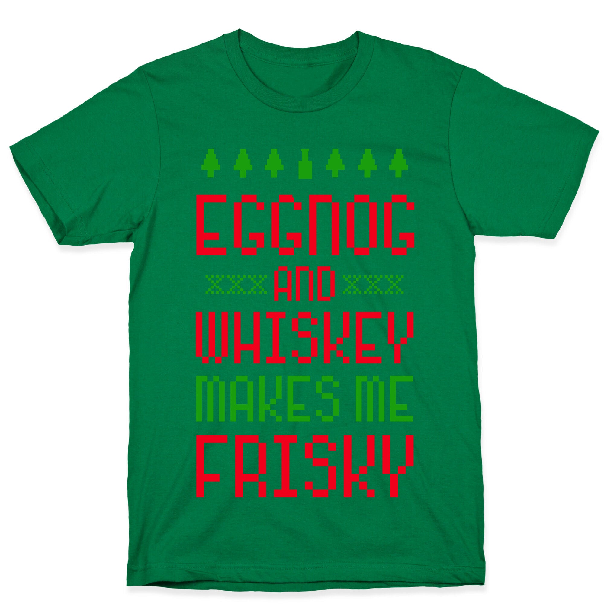 Eggnog and Whiskey Makes me Frisky T-Shirt Hoodie, Sweatshirt | CoreVibeTees.com (Image 4)