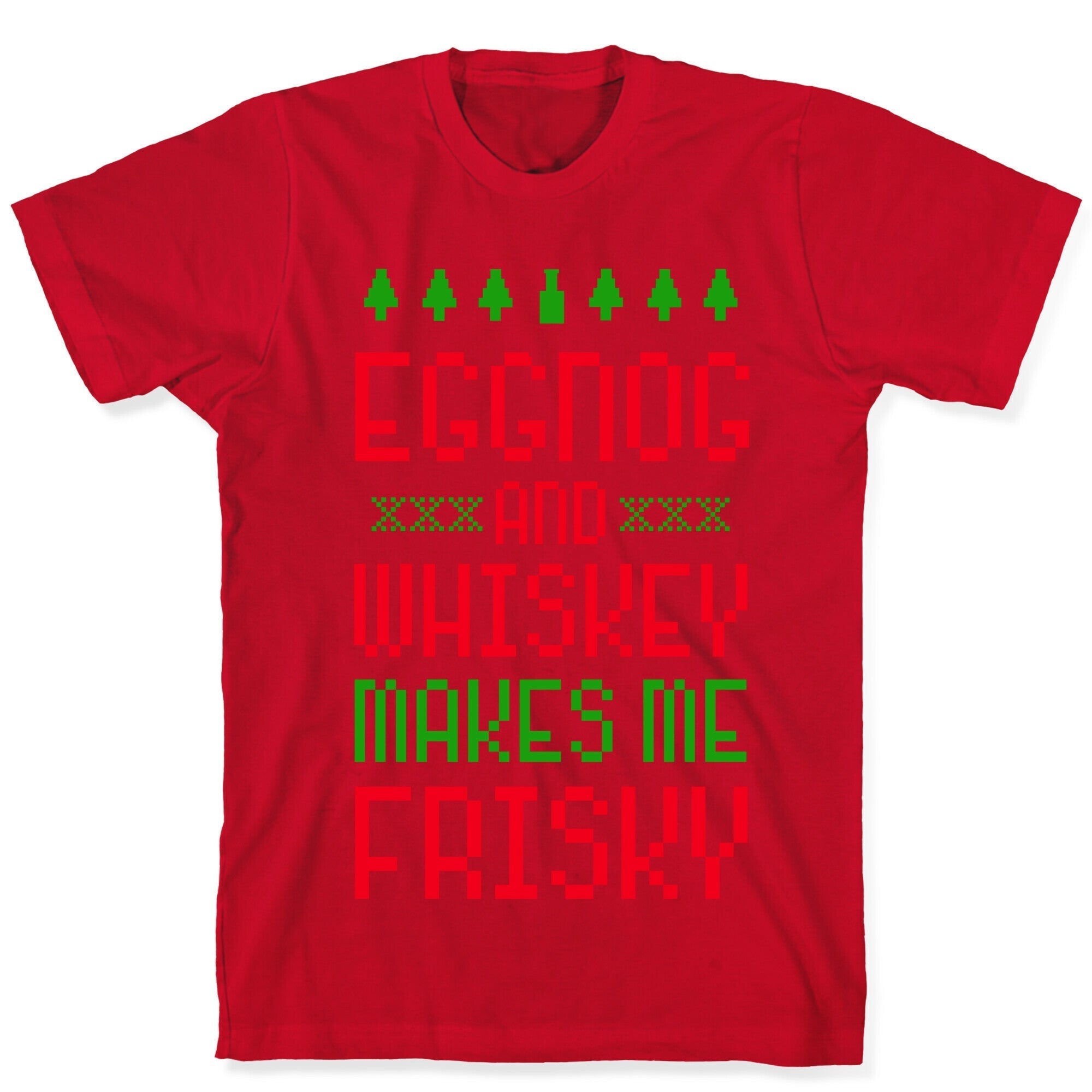 Eggnog and Whiskey Makes me Frisky T-Shirt Hoodie, Sweatshirt | CoreVibeTees.com (Image 5)