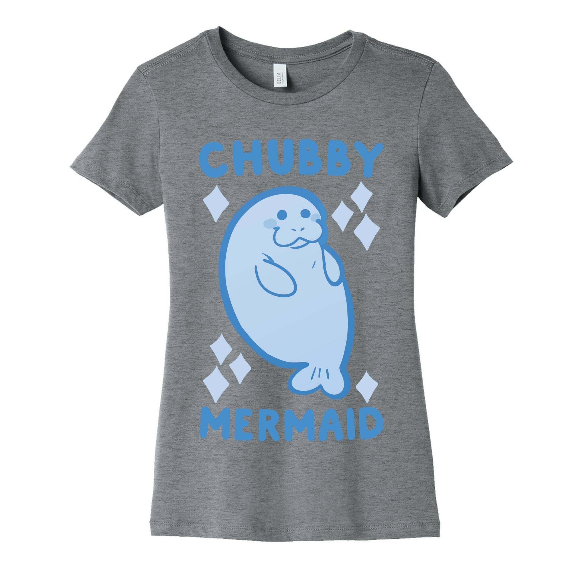 Chubby Mermaid Women's Cotton Tee Hoodie, Sweatshirt | CoreVibeTees.com (Image 2)