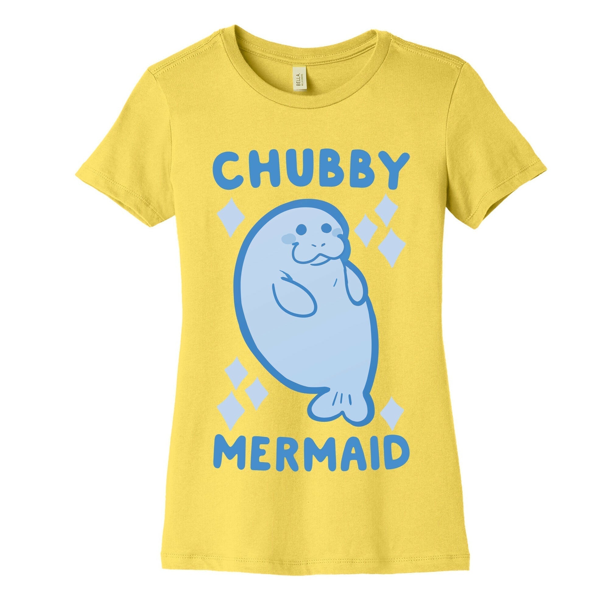 Chubby Mermaid Women's Cotton Tee Hoodie, Sweatshirt | CoreVibeTees.com (Image 3)