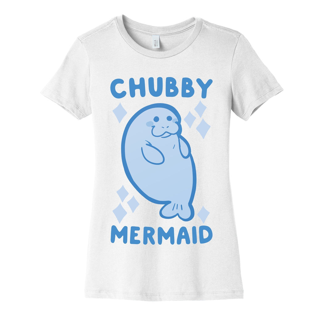 Chubby Mermaid Women's Cotton Tee Hoodie, Sweatshirt | CoreVibeTees.com (Image 4)