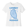 Chubby Mermaid Women's Cotton Tee Hoodie, Sweatshirt | CoreVibeTees.com (Image 1)