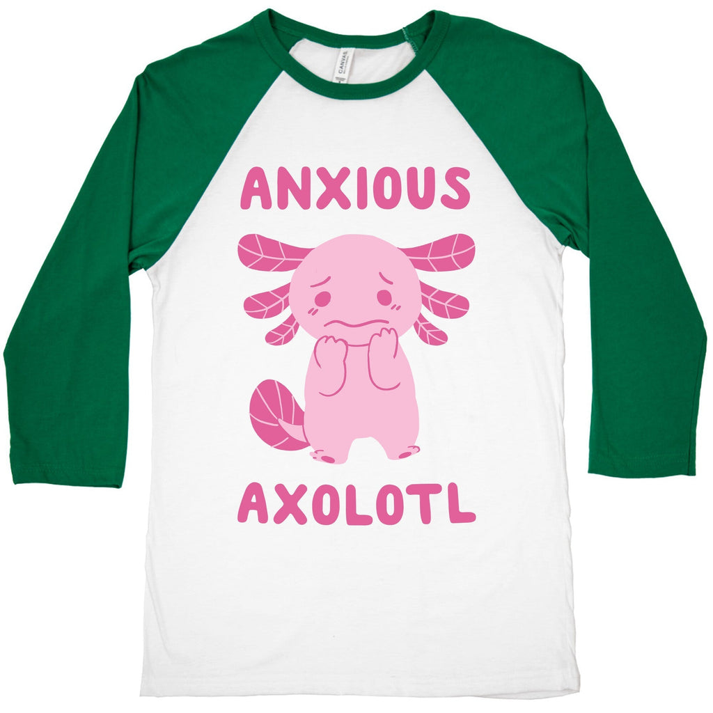 Anxious Axolotl Baseball Tee Hoodie, Sweatshirt | CoreVibeTees.com (Image 2)