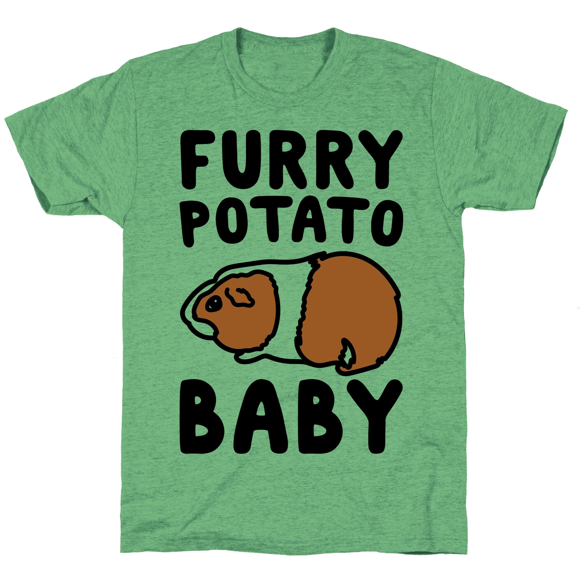 Furry Potato Baby Guinea Pig Parody Unisex Triblend Tee Hoodie, Sweatshirt | CoreVibeTees.com (Image 1)