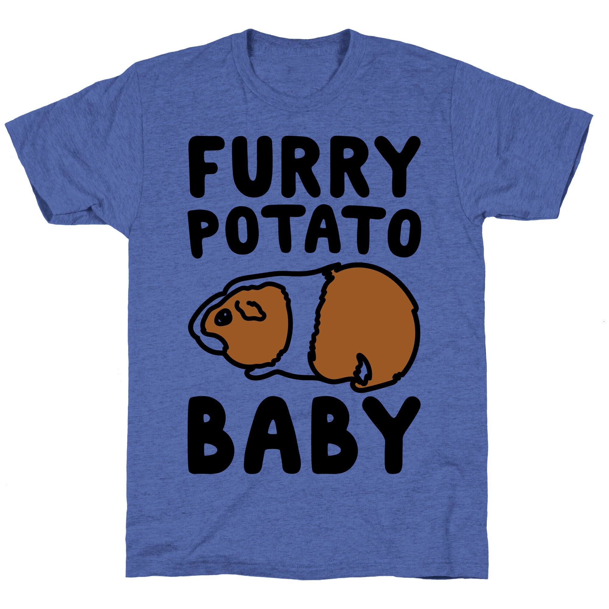 Furry Potato Baby Guinea Pig Parody Unisex Triblend Tee Hoodie, Sweatshirt | CoreVibeTees.com (Image 4)