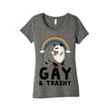 Gay and Trashy Possum Women's Triblend Tee Hoodie, Sweatshirt | CoreVibeTees.com (Image 1)