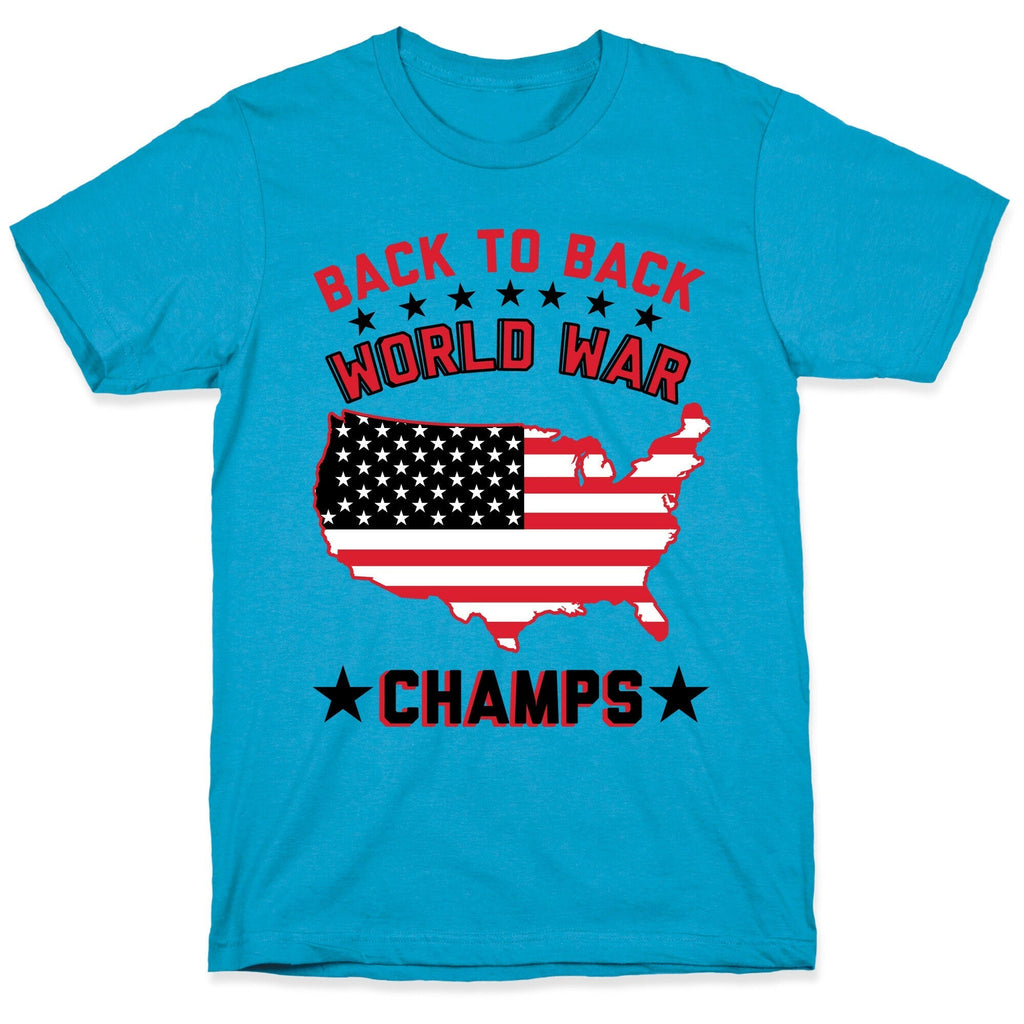 Back to Back World War Champs Unisex Triblend Tee Hoodie, Sweatshirt | CoreVibeTees.com (Image 5)