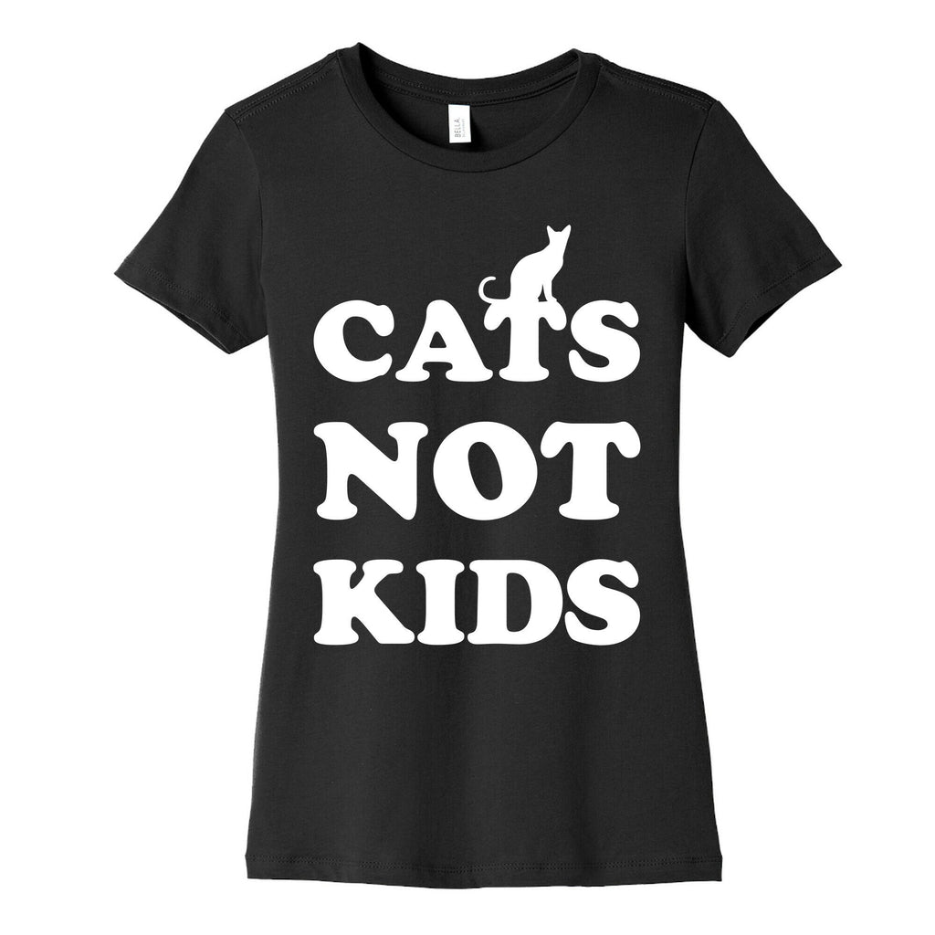 Cats Not Kids Women's Cotton Tee Hoodie, Sweatshirt | CoreVibeTees.com (Image 5)