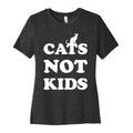 Cats Not Kids Women's Cotton Tee Hoodie, Sweatshirt | CoreVibeTees.com (Image 1)