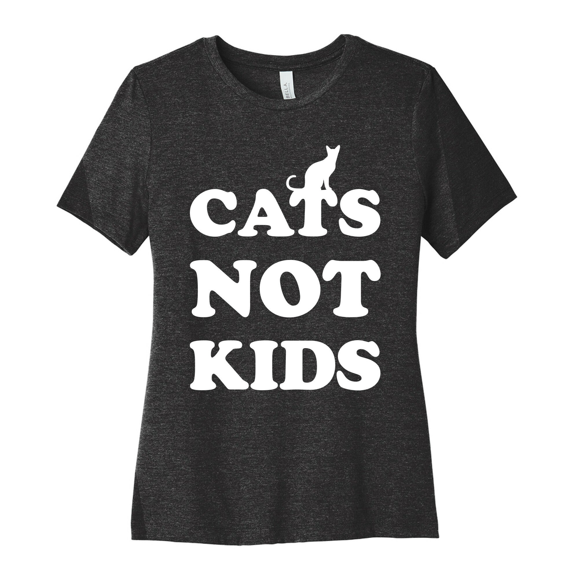 Cats Not Kids Women's Cotton Tee Hoodie, Sweatshirt | CoreVibeTees.com (Image 1)