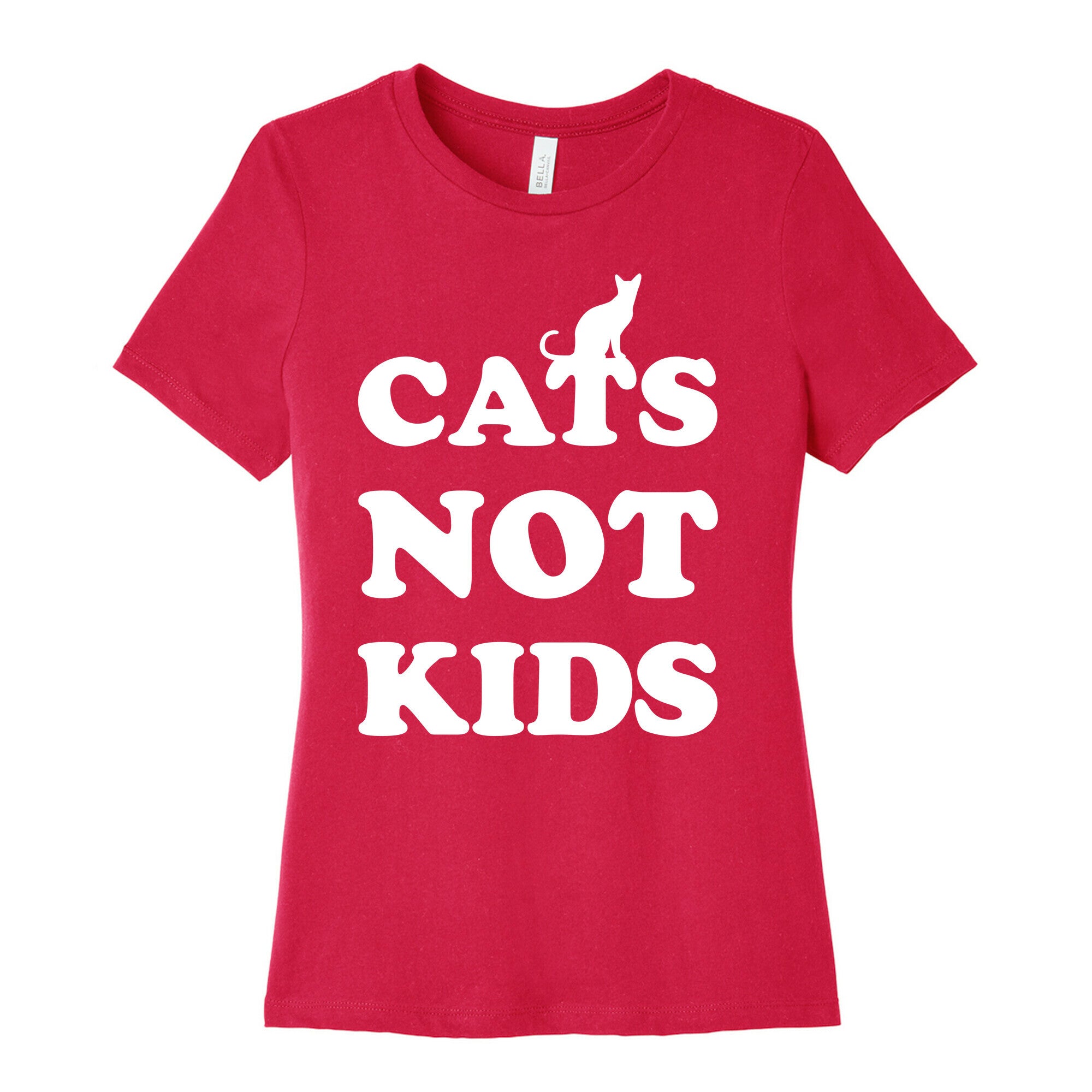 Cats Not Kids Women's Cotton Tee Hoodie, Sweatshirt | CoreVibeTees.com (Image 2)