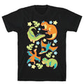 Funky Dinosaur Friends T-Shirt Hoodie, Sweatshirt | CoreVibeTees.com (Image 1)