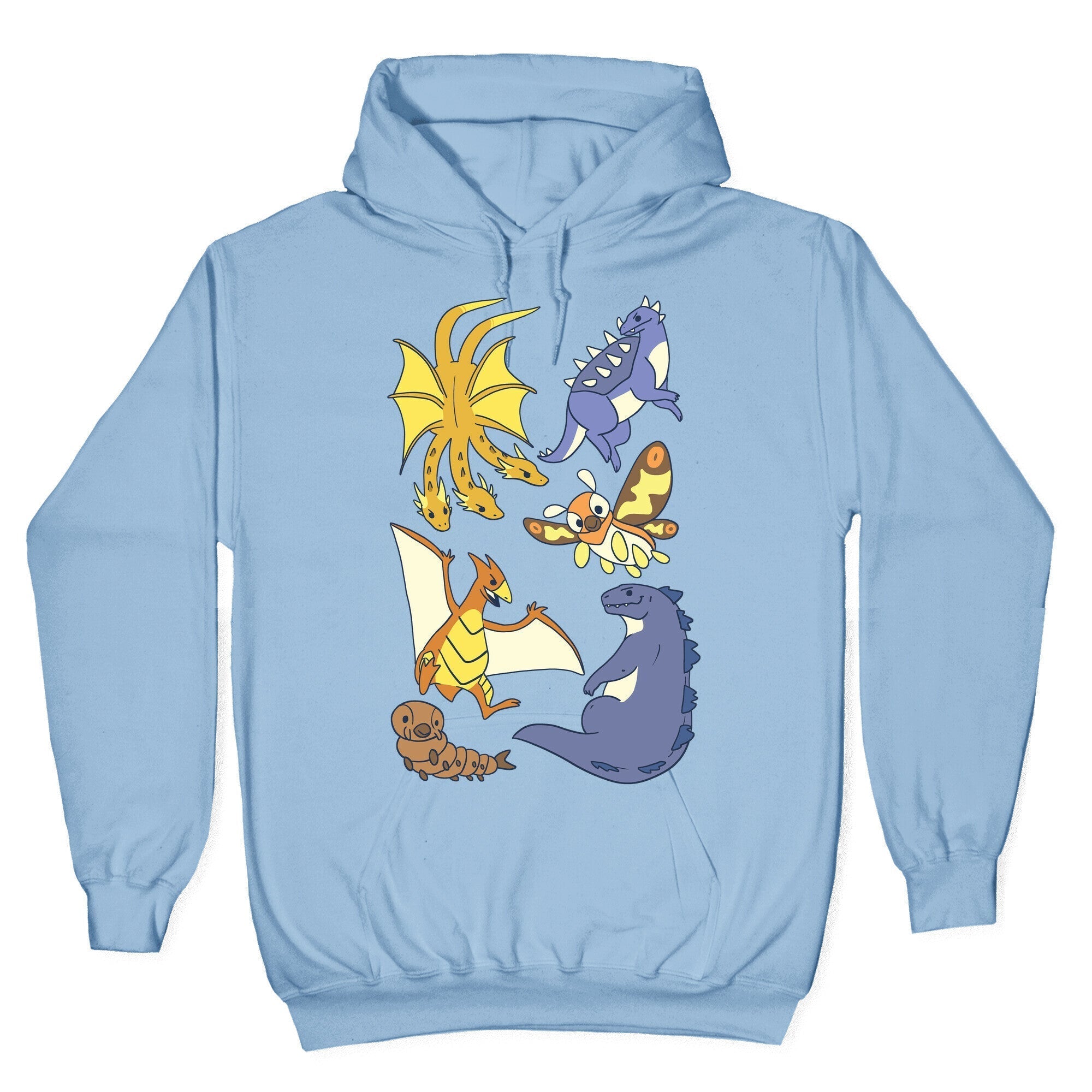 Godzilla and Friends Hoodie T-Shirts, Sweatshirt | CoreVibeTees.com (Image 4)