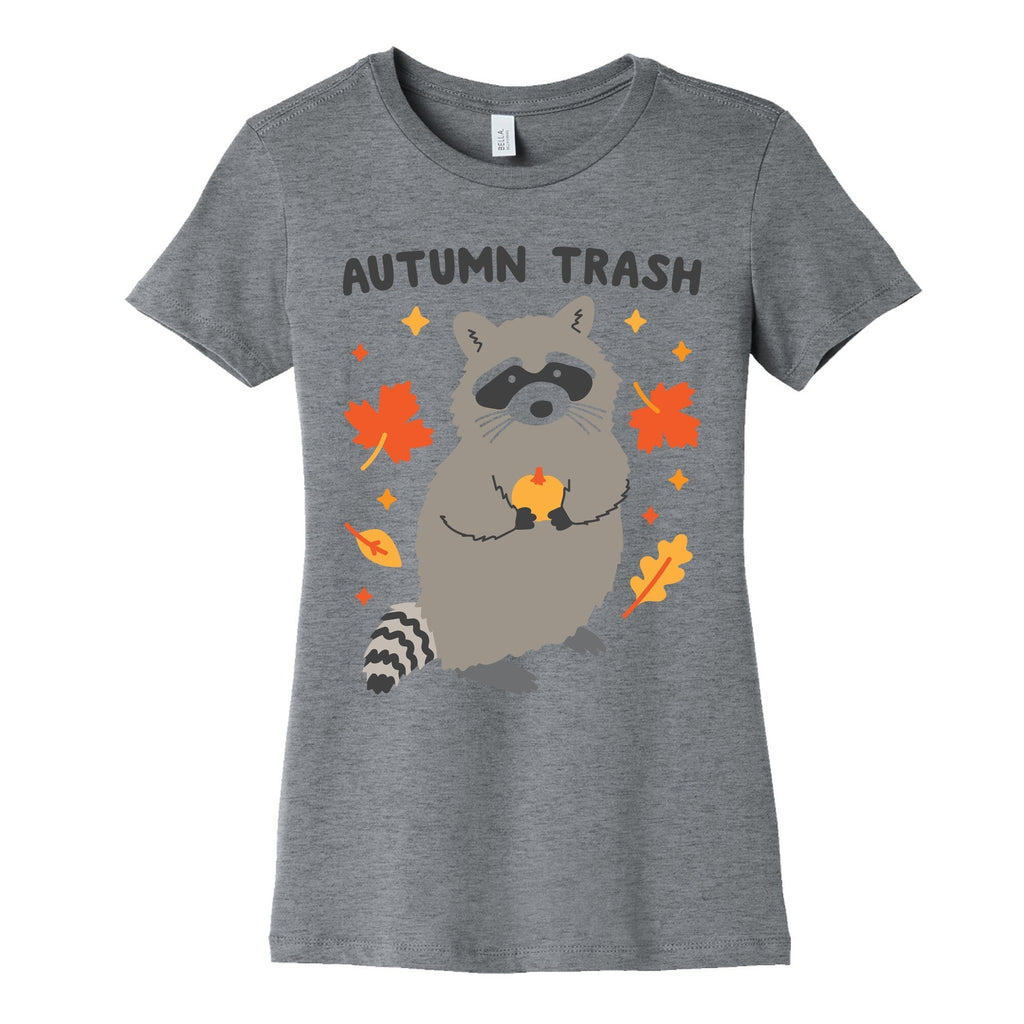 Autumn Trash Raccoon Women's Cotton Tee Hoodie, Sweatshirt | CoreVibeTees.com (Image 2)