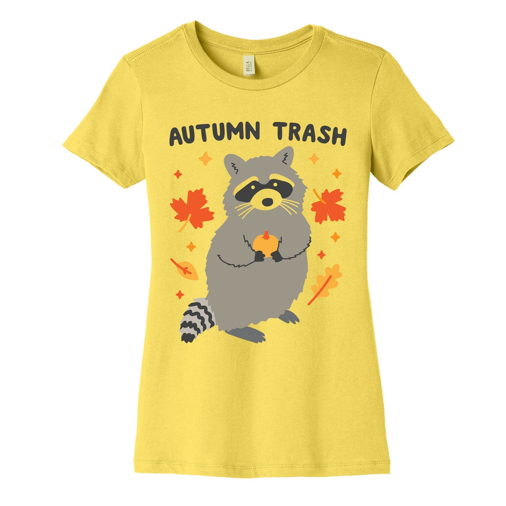Autumn Trash Raccoon Women's Cotton Tee Hoodie, Sweatshirt | CoreVibeTees.com (Image 3)