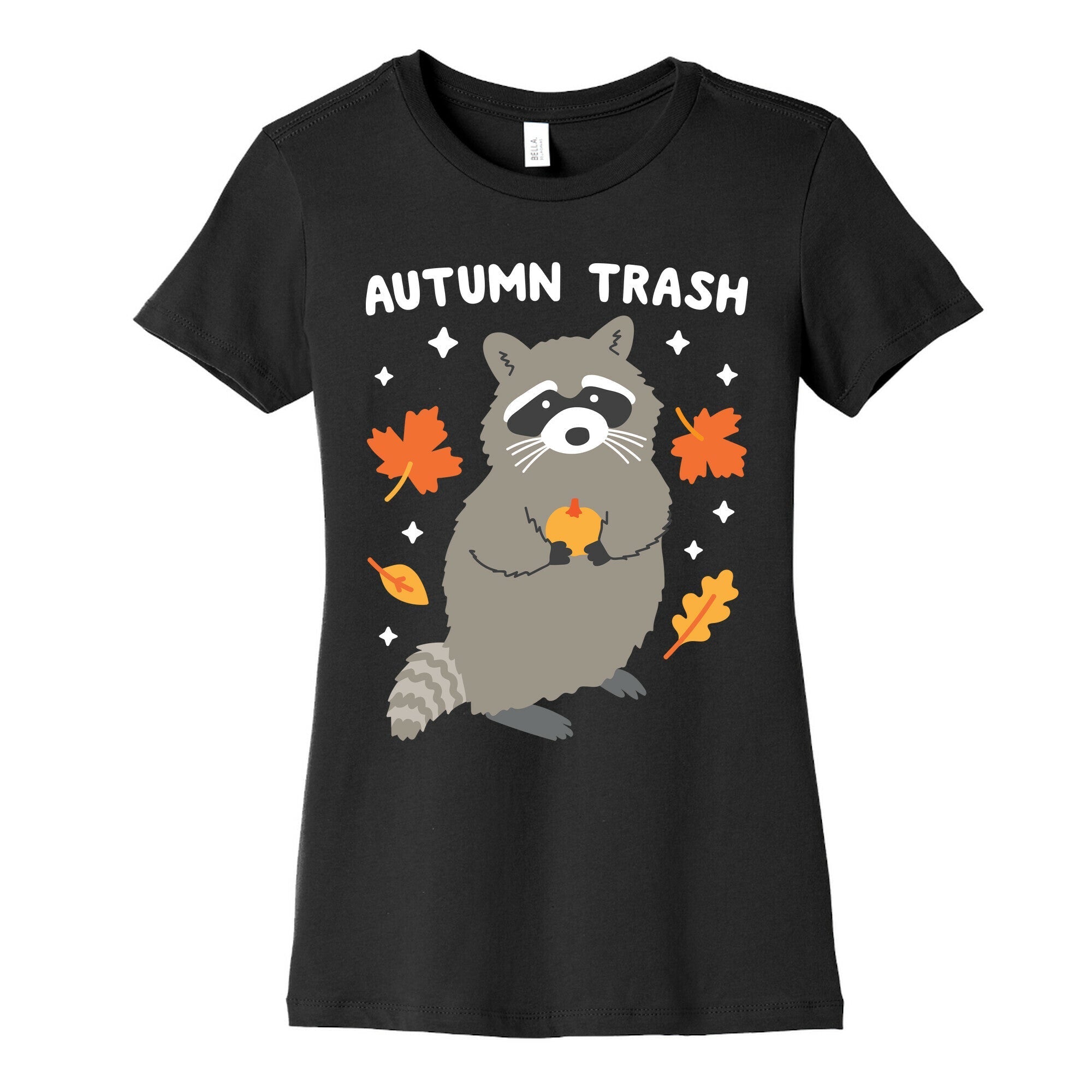 Autumn Trash Raccoon Women's Cotton Tee Style001 Hoodie, Sweatshirt | CoreVibeTees.com (Image 5)
