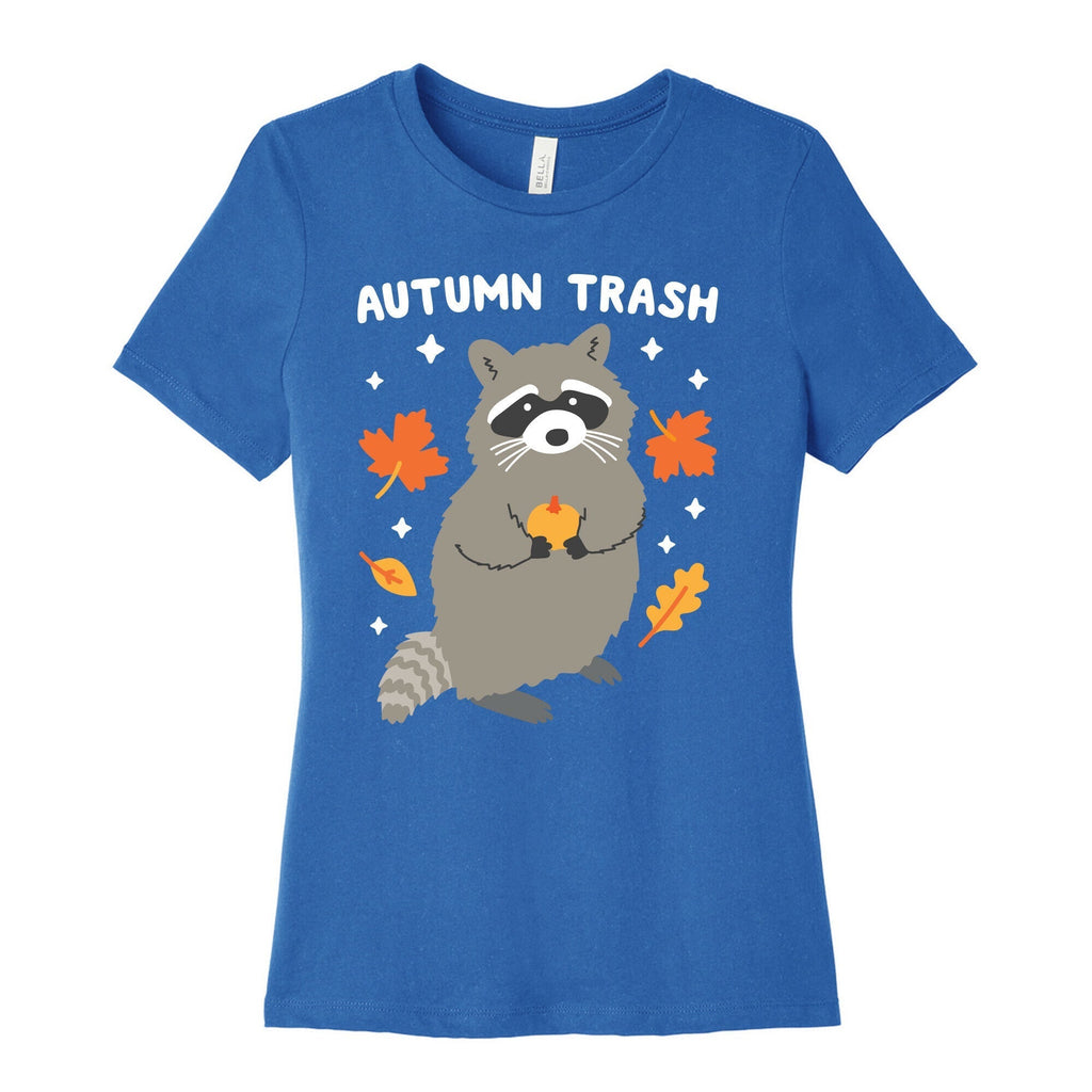 Autumn Trash Raccoon Women's Cotton Tee Style001 Hoodie, Sweatshirt | CoreVibeTees.com (Image 3)