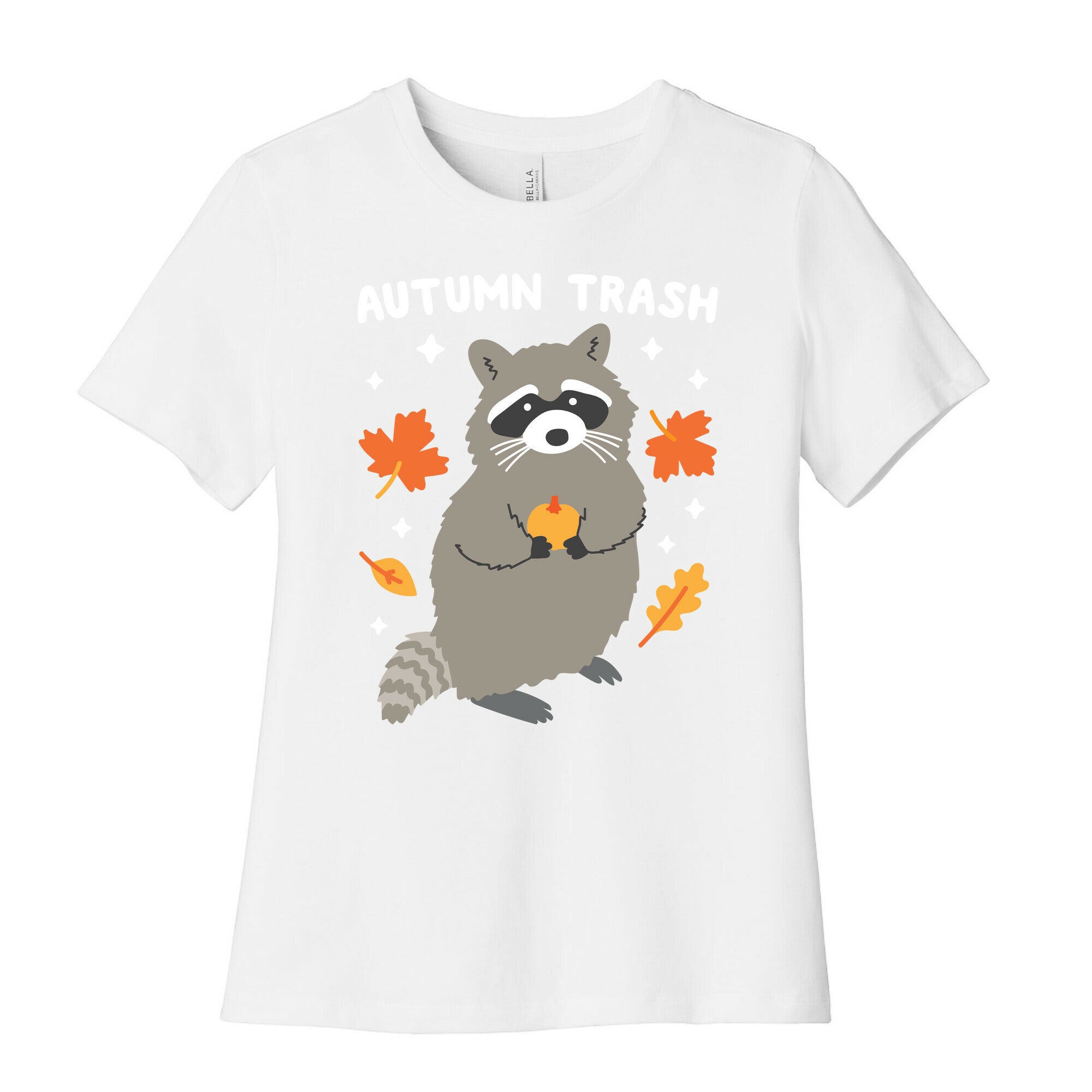 Autumn Trash Raccoon Women's Cotton Tee Style001 Hoodie, Sweatshirt | CoreVibeTees.com (Image 4)
