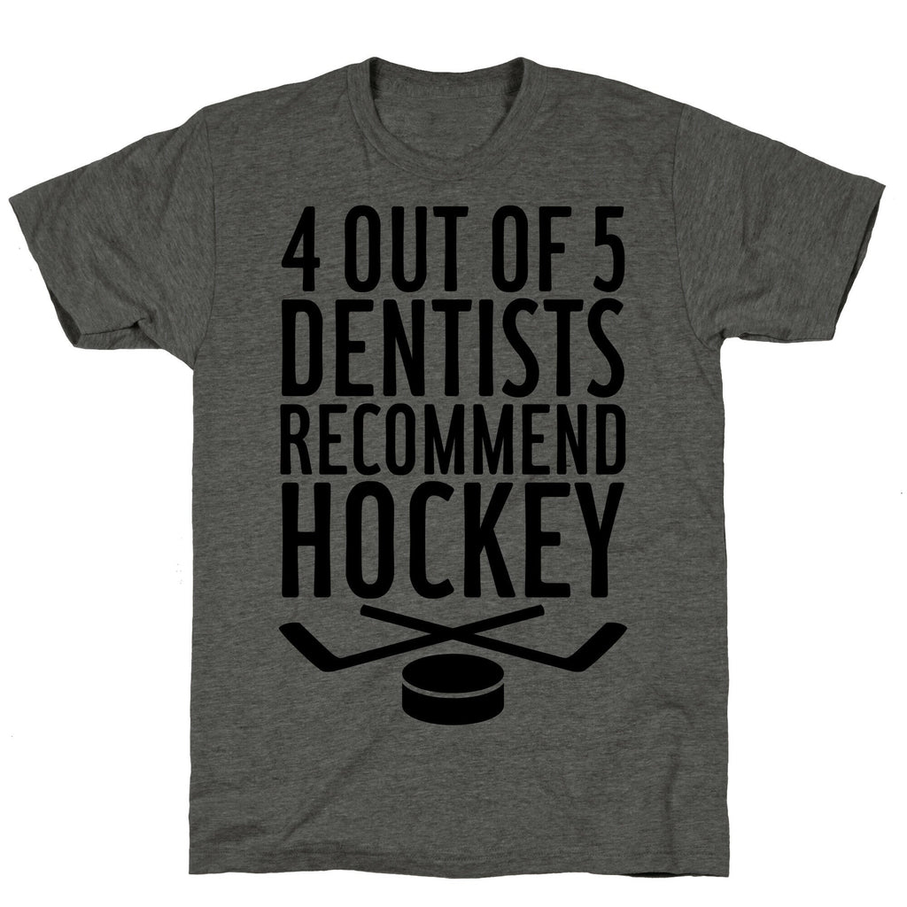 4 Out Of 5 Dentists Recommend Hockey Unisex Triblend Tee Hoodie, Sweatshirt | CoreVibeTees.com (Image 2)