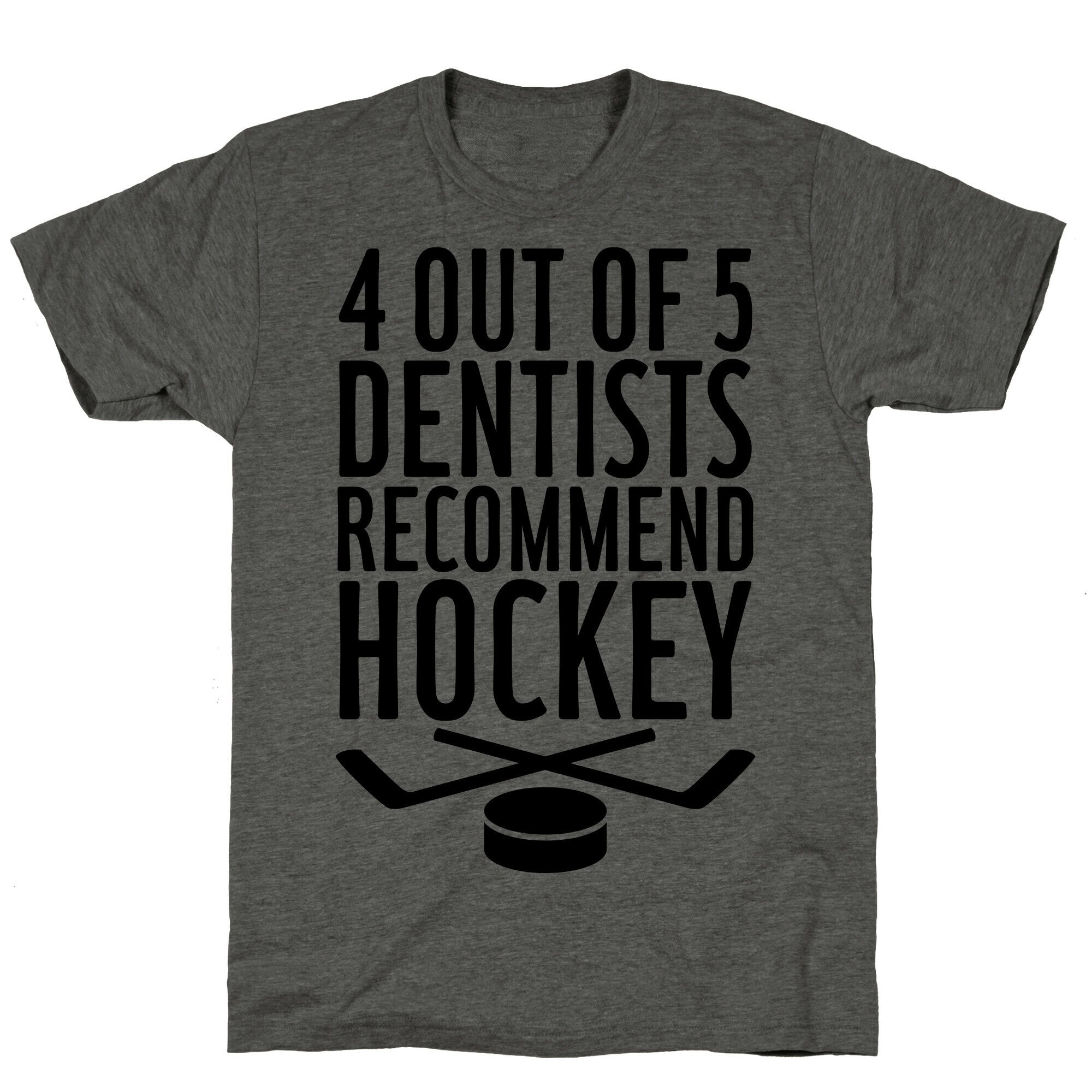 4 Out Of 5 Dentists Recommend Hockey Unisex Triblend Tee Hoodie, Sweatshirt | CoreVibeTees.com (Image 2)