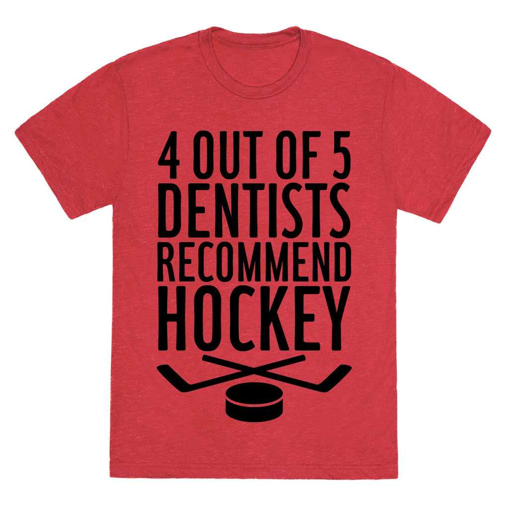 4 Out Of 5 Dentists Recommend Hockey Unisex Triblend Tee Hoodie, Sweatshirt | CoreVibeTees.com (Image 3)