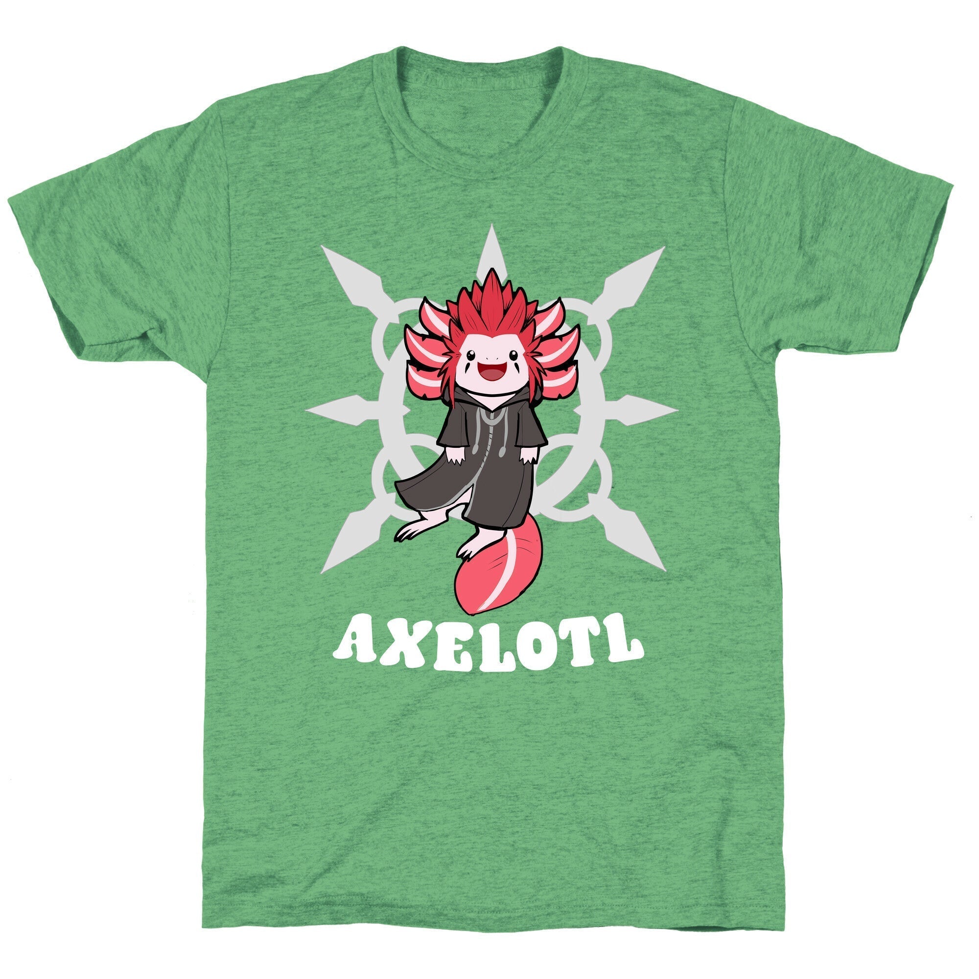 Axelotl Unisex Triblend Tee Hoodie, Sweatshirt | CoreVibeTees.com (Image 2)