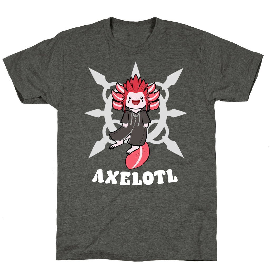 Axelotl Unisex Triblend Tee Hoodie, Sweatshirt | CoreVibeTees.com (Image 3)