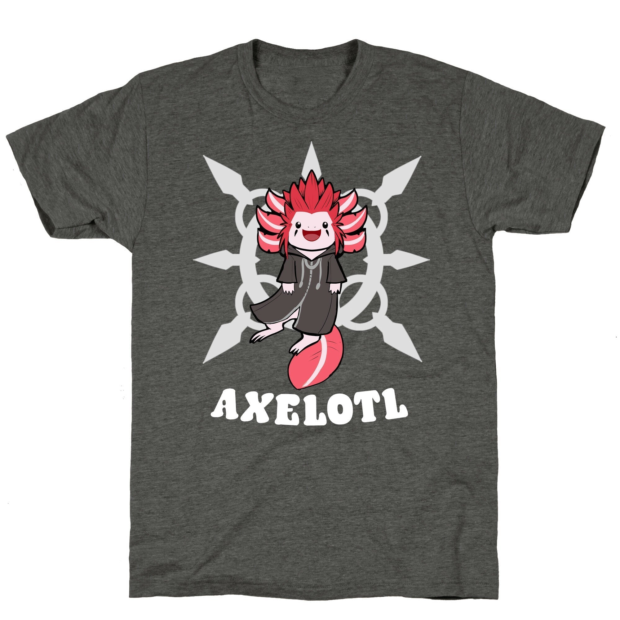 Axelotl Unisex Triblend Tee Hoodie, Sweatshirt | CoreVibeTees.com (Image 3)