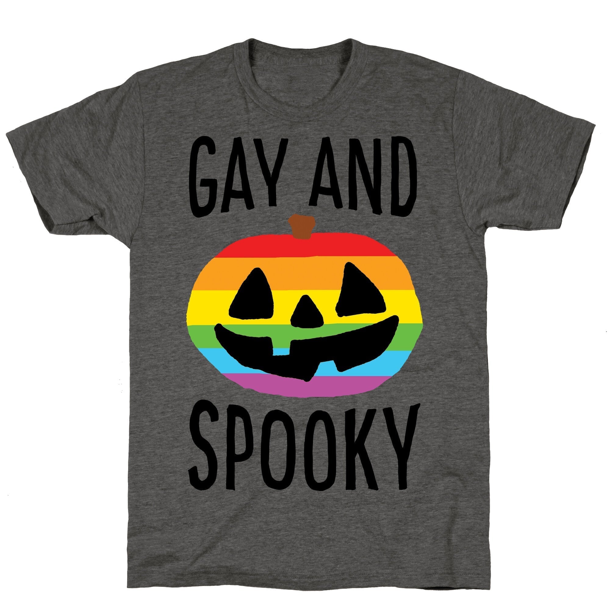 Gay And Spooky Unisex Triblend Tee Hoodie, Sweatshirt | CoreVibeTees.com (Image 2)