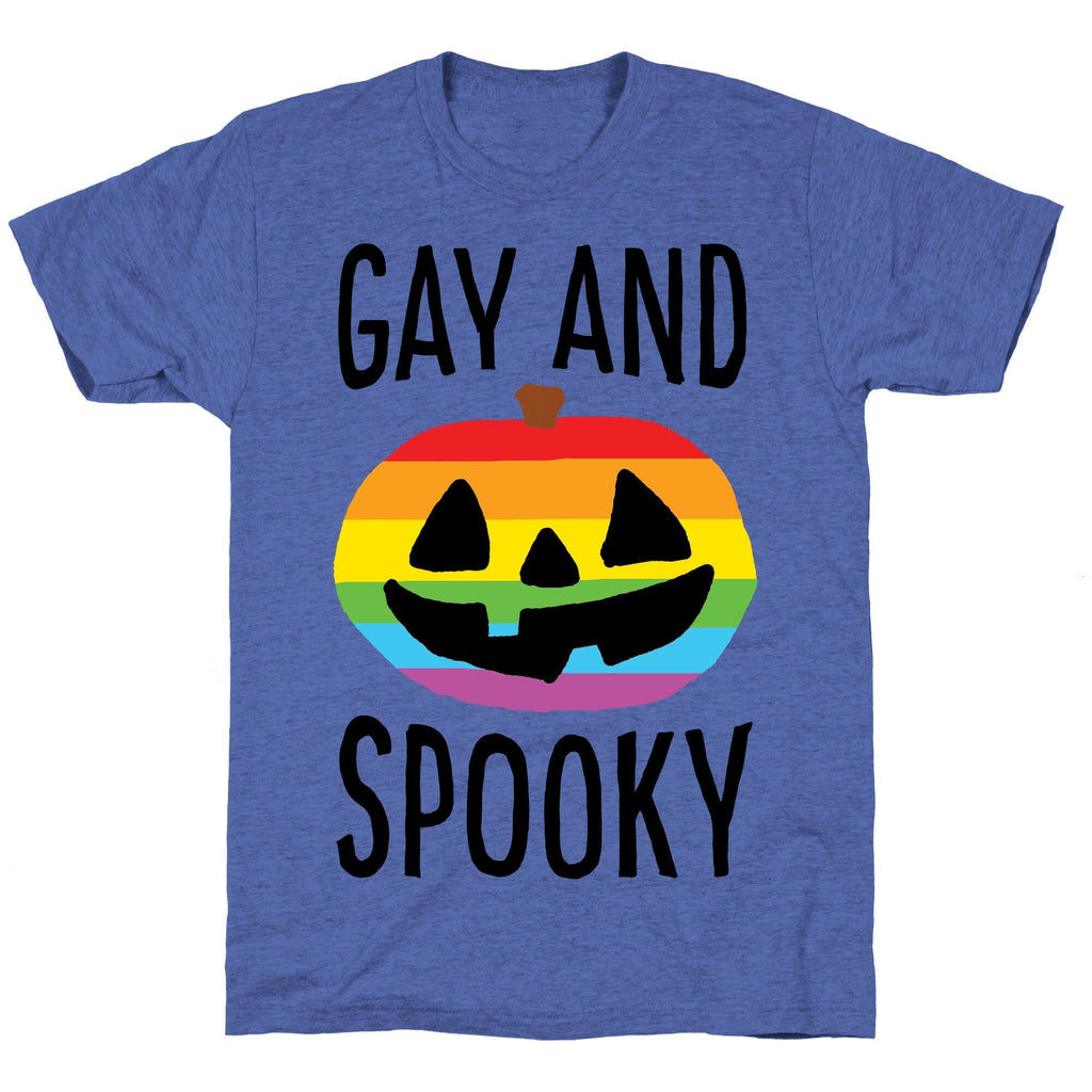 Gay And Spooky Unisex Triblend Tee Hoodie, Sweatshirt | CoreVibeTees.com (Image 4)