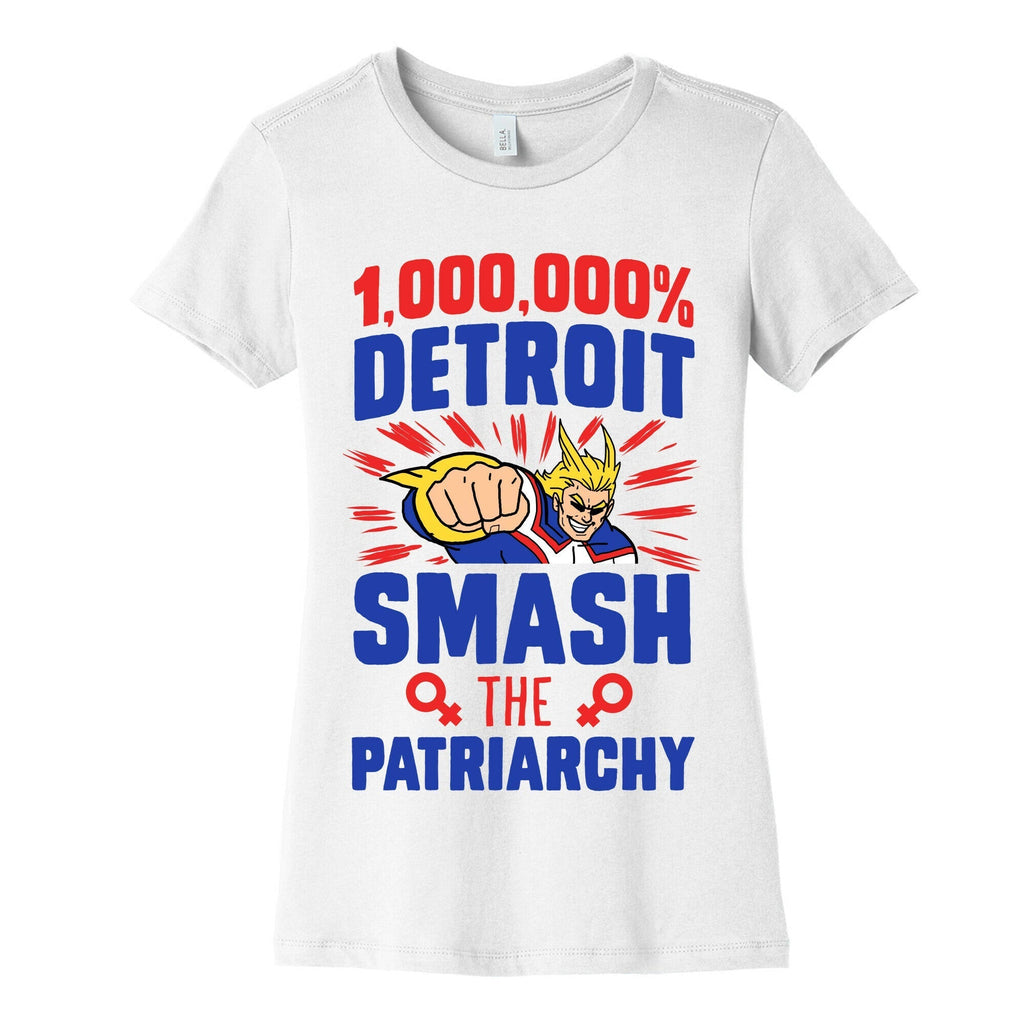 All Might Smash the Patriarchy (1000000 Detroit Smach) Women's Cotton Tee Style001 Hoodie, Sweatshirt (Image 4)