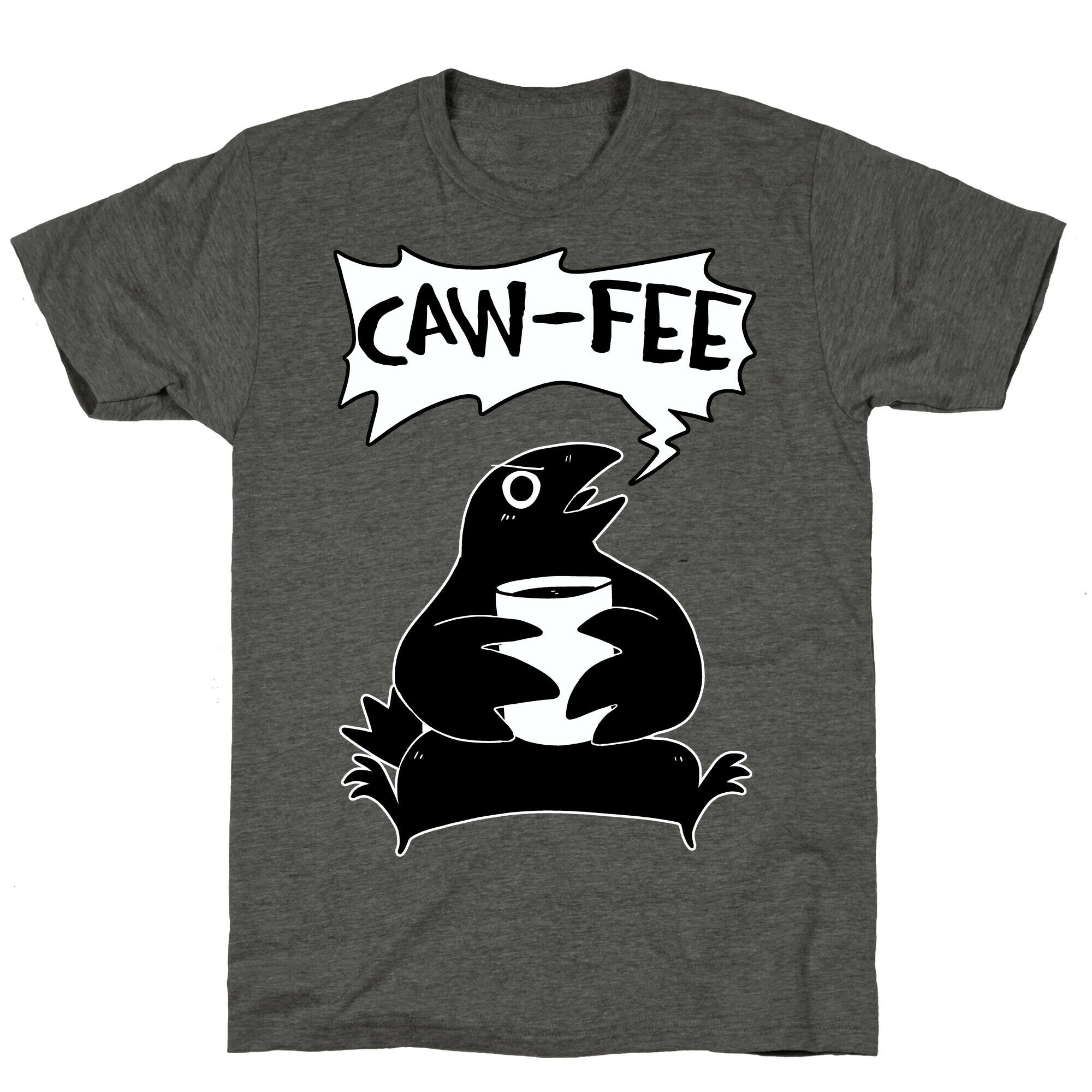 Caw-fee Unisex Triblend Tee Hoodie, Sweatshirt | CoreVibeTees.com (Image 2)