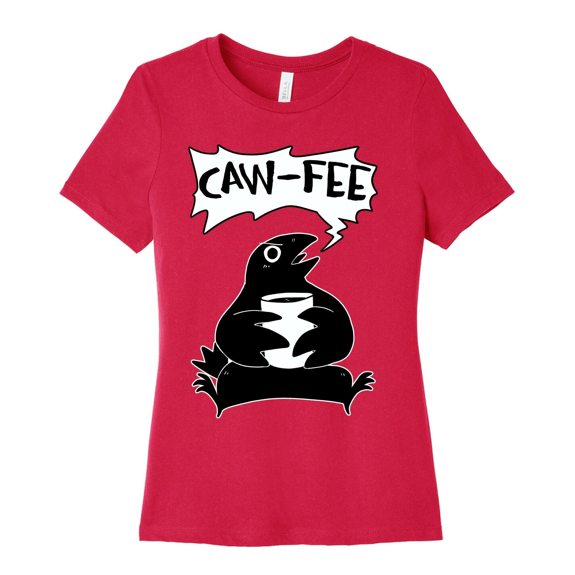 Caw-fee Women's Cotton Tee Hoodie, Sweatshirt | CoreVibeTees.com (Image 2)