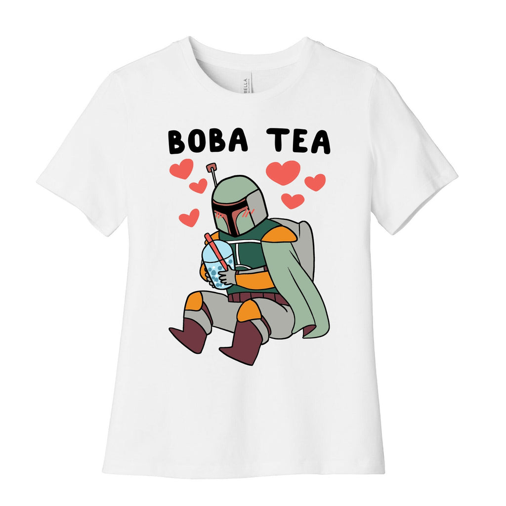 Boba Fett Tea Women's Cotton Tee Hoodie, Sweatshirt | CoreVibeTees.com (Image 1)